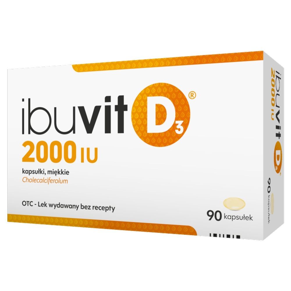 Ibuvit D3 2000 IU, 2000 IU, kapsułki miękkie, 90 sztuk