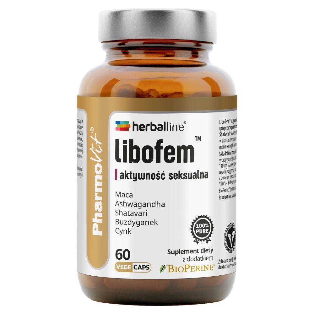 Pharmovit Herballine, libofem aktywność seksualna, kapsułki, 60 szt.