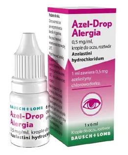 Azel-Drop Alergia, 0,5 mg/ml, krople do oczu, 6 ml, butelka