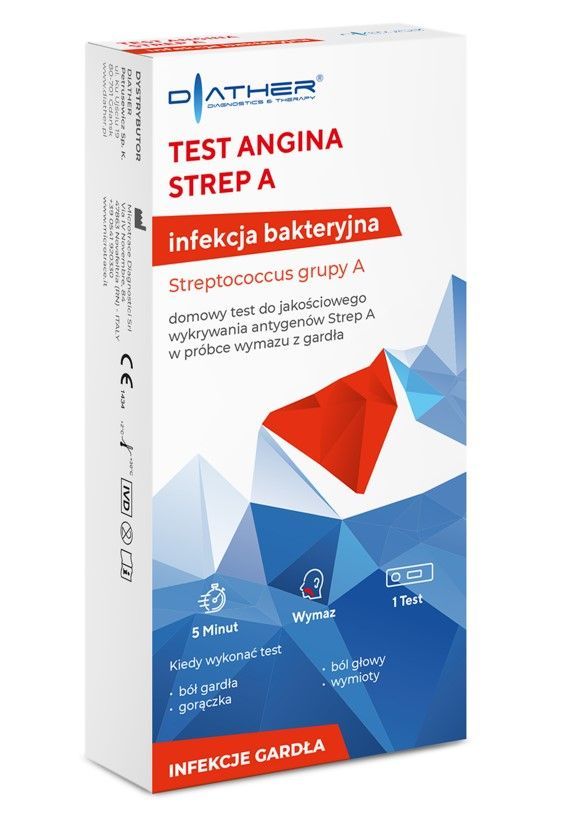 Test Angina Strep A, test kasetkowy, 1 szt.