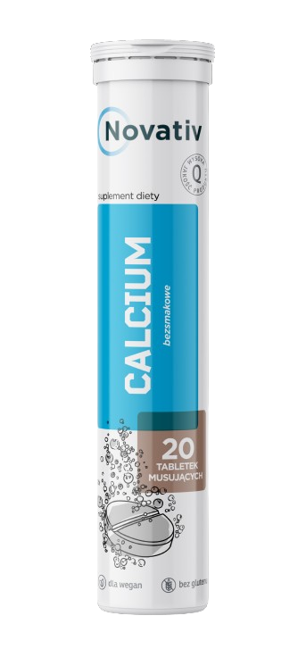 Novativ Calcium, tabletki musujące, 20 sztuk