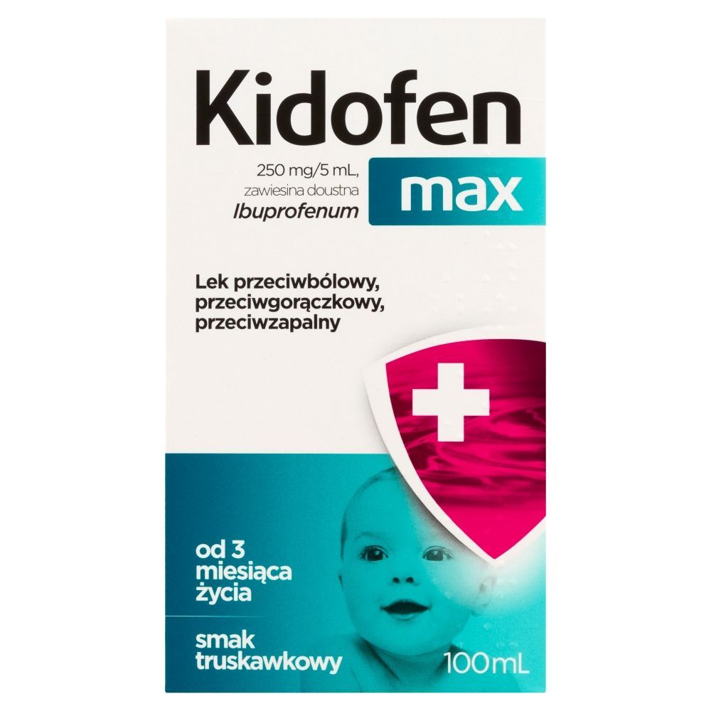 Kidofen max, 250 mg/5 ml, zawiesina doustna, 100 ml zawiesiny