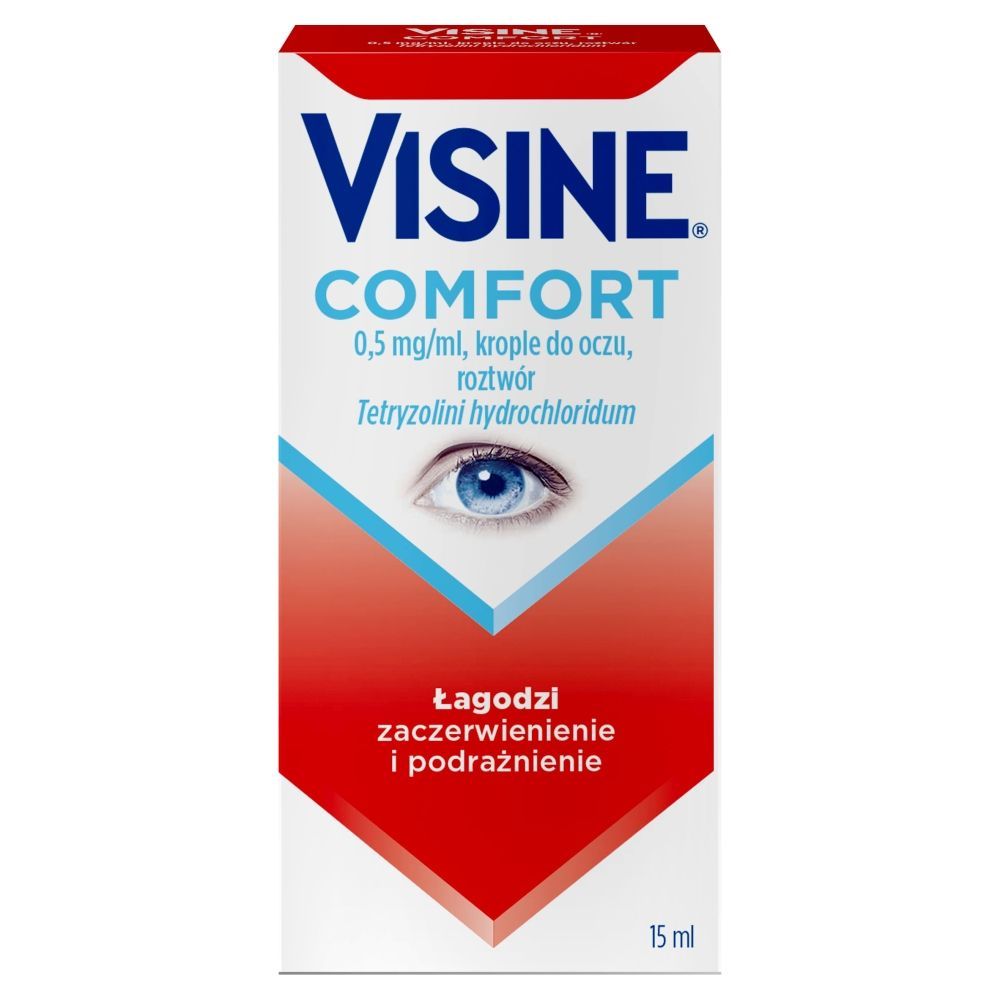 Visine Comfort, 0,5 mg/ml, krople do oczu, 15 ml roztworu