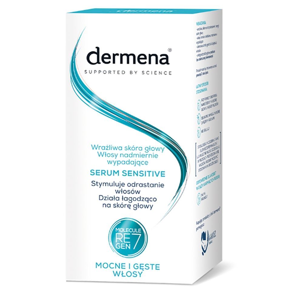 Dermena Sensitive, serum do wrażliwej sk&oacute;ry głowy i włos&oacute;w nadmiernie wypadających, 50 ml