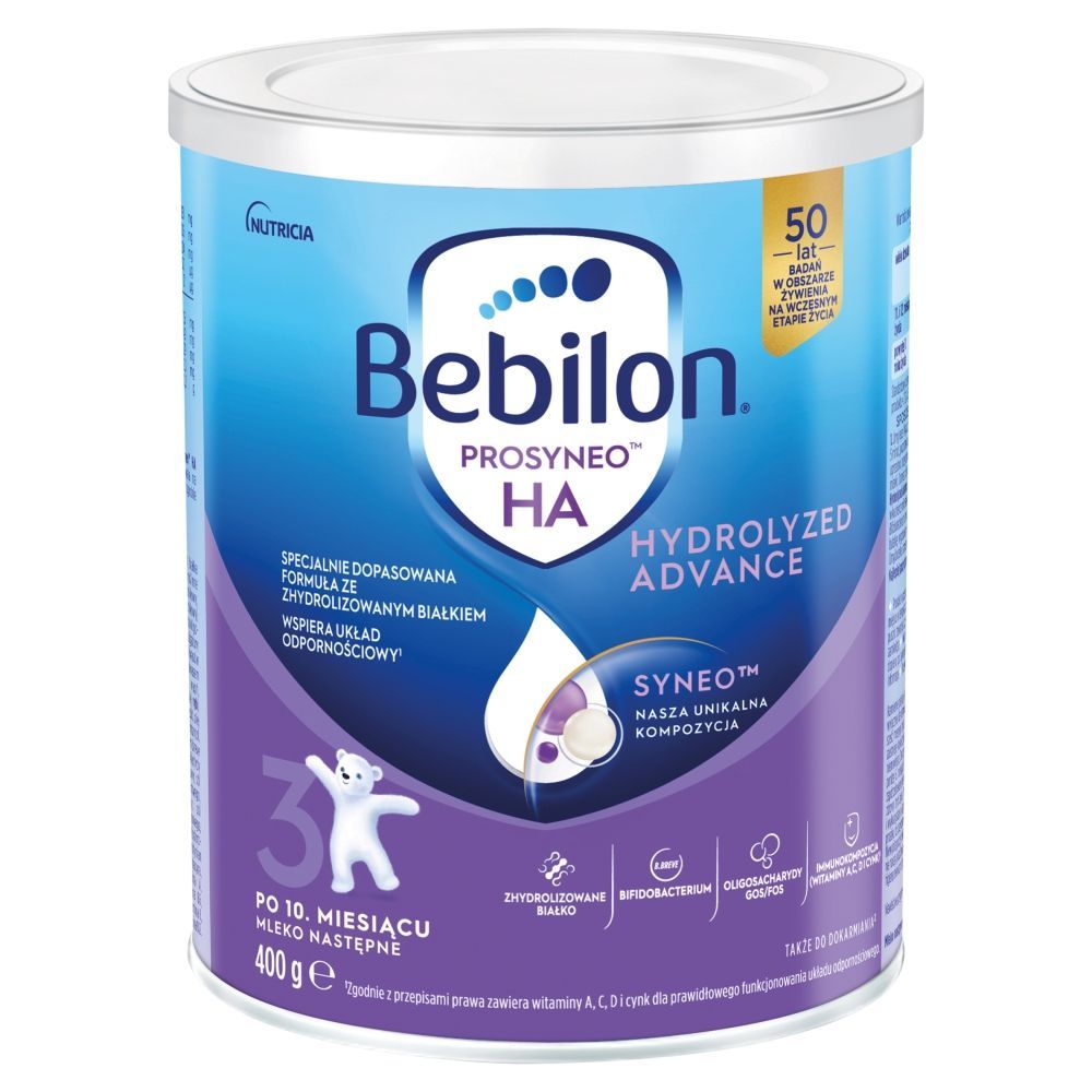 Bebilon Prosyneo HA 3, mleko modyfikowane po 1. roku, 400 g