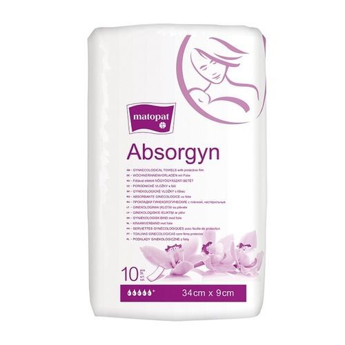 Podklady ginekolog.Absorgyn,n/jal.,34cmx9cm,10szt,folia