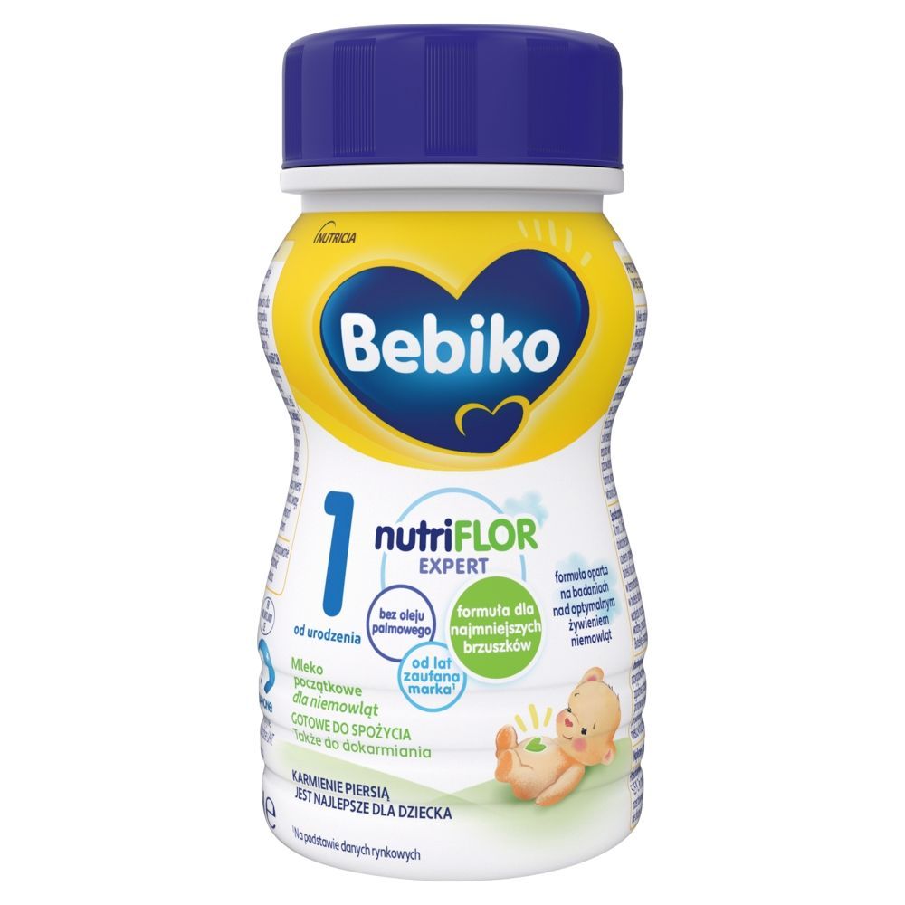 Bebiko 1 NUTRIflor Expert, mleko początkowe w płynie, 200 ml
