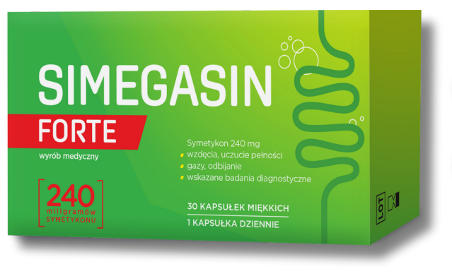 Simegasin forte kapsułki miękkie, 30 sztuk