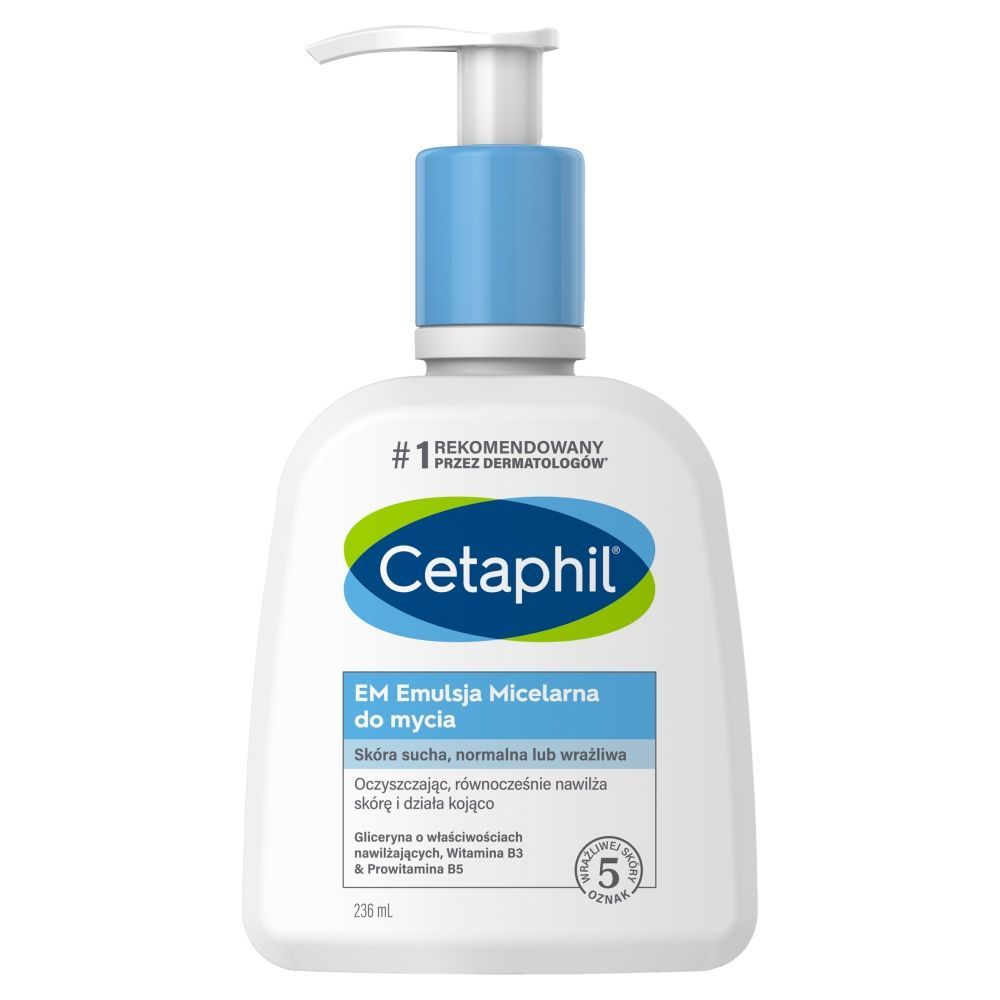 Cetaphil EM, emulsja micelarna do mycia, z pompką, 236 ml