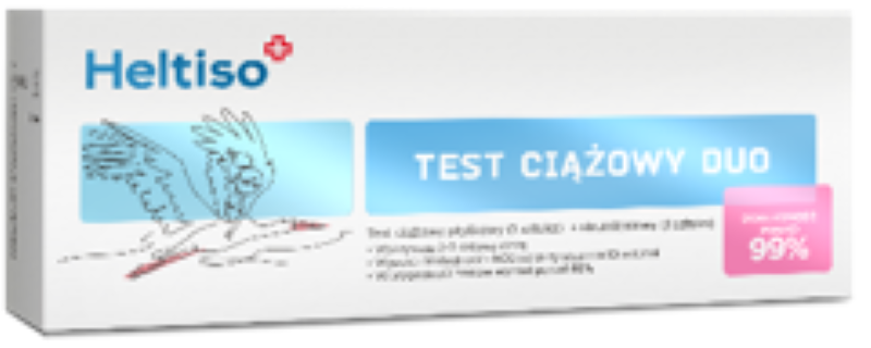 Heltiso test ciążowy Duo (płytk+strum) 