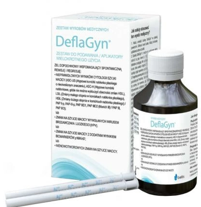 DeflaGyn, żel dopochwowy wspomagający remisję i regresję zmian cytologicznych, 150 ml + 2 aplikatory