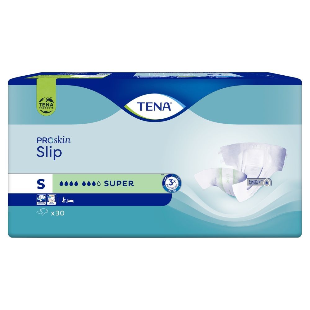 TENA Slip ProSkin Super, pieluchomajtki, rozmiar S, 30 szt.