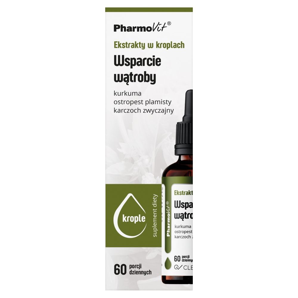 Ekstrakty w krop.Wsparcie watroby Clean label Pharmovit,30ml