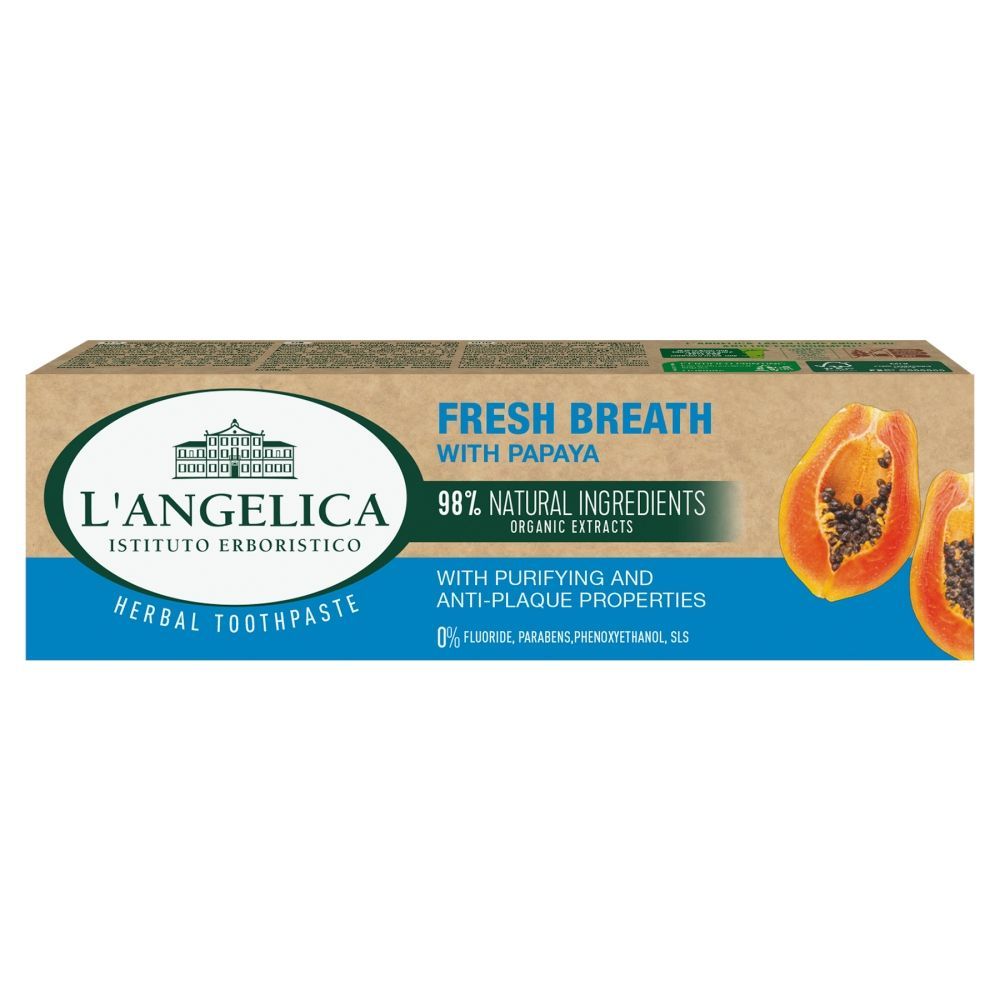 L`Angelica Świeży Oddech, pasta do zęb&oacute;w, z papają, 75 ml