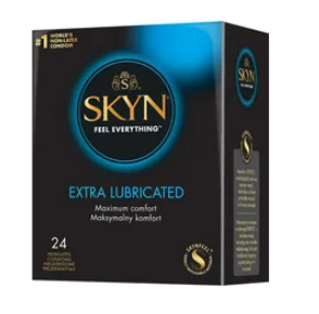 Skyn Extra Lubricated, nielateksowe prezerwatywy, 24 szt.