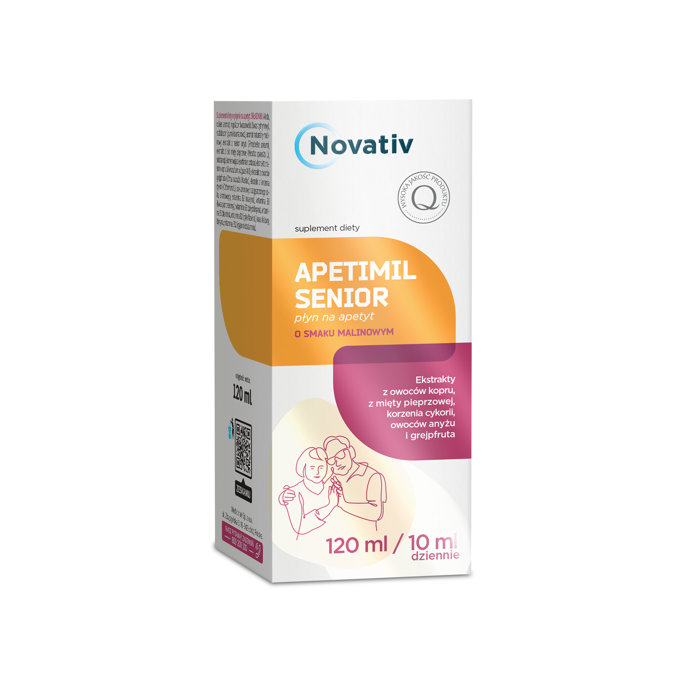 Novativ Apetimil Senior, płyn, 120 ml
