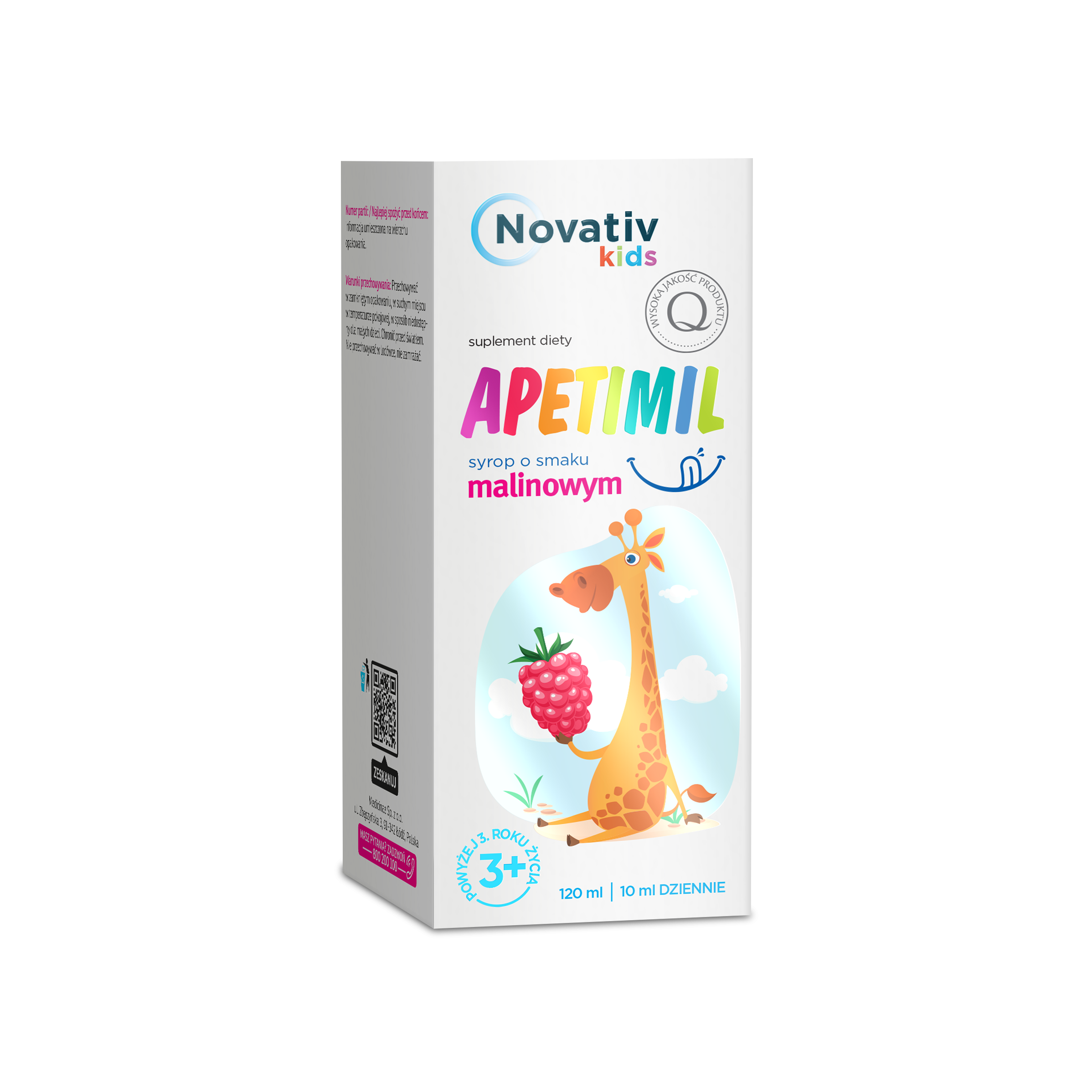 Novativ Kids Apetimil, syrop, 120 ml