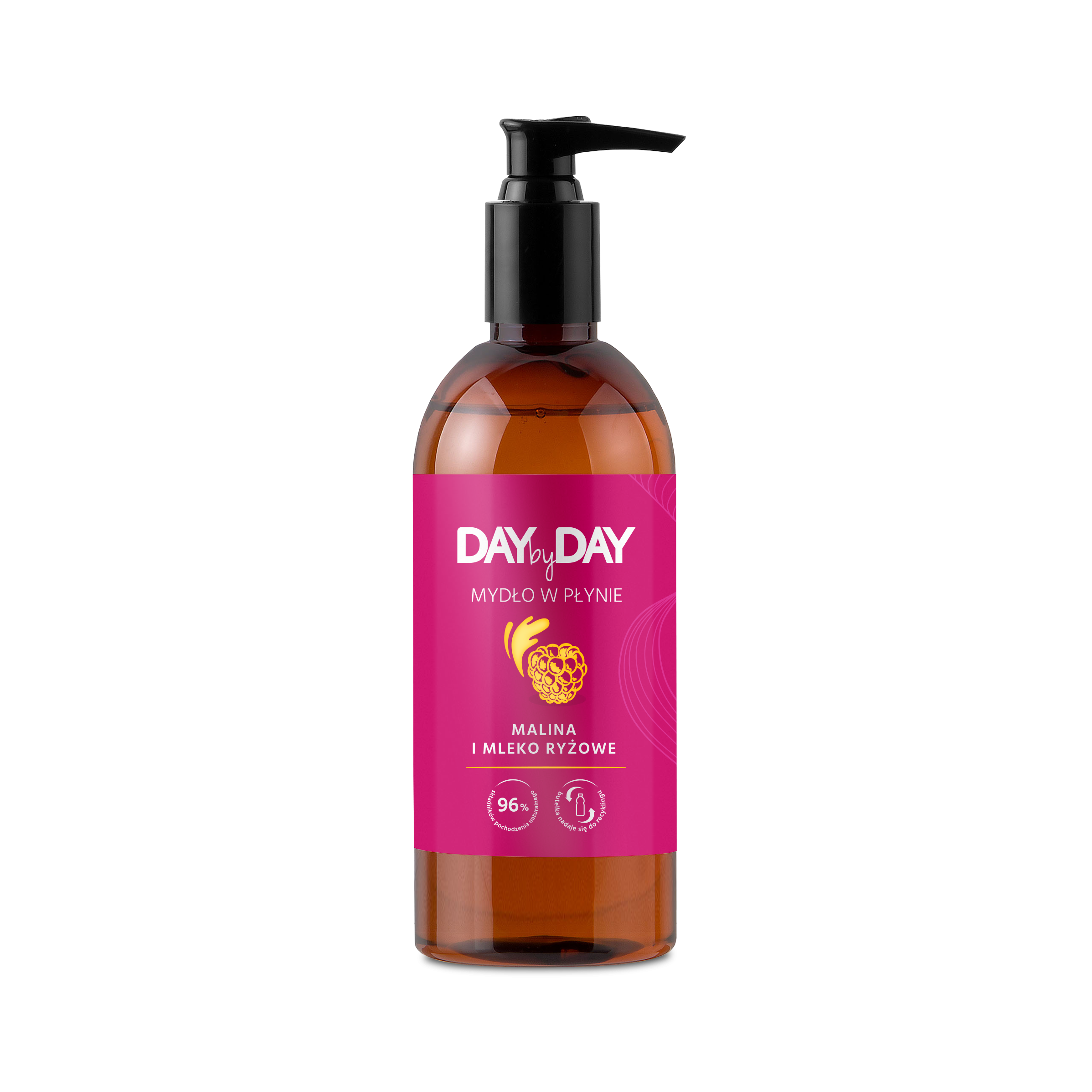 DAY by DAY mydło w płynie, malina i mleko ryżowe, 400 ml