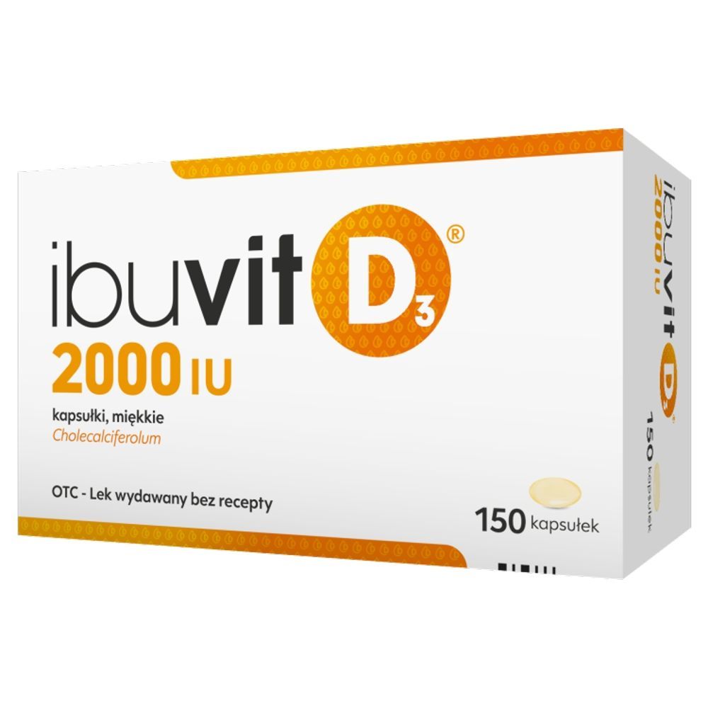Ibuvit D3 2000 IU, kapsułki miękkie, 150 sztuk