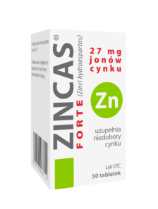 ZINCAS FORTE, 27 mg jon&oacute;w cynku, tabletki, 50 sztuk