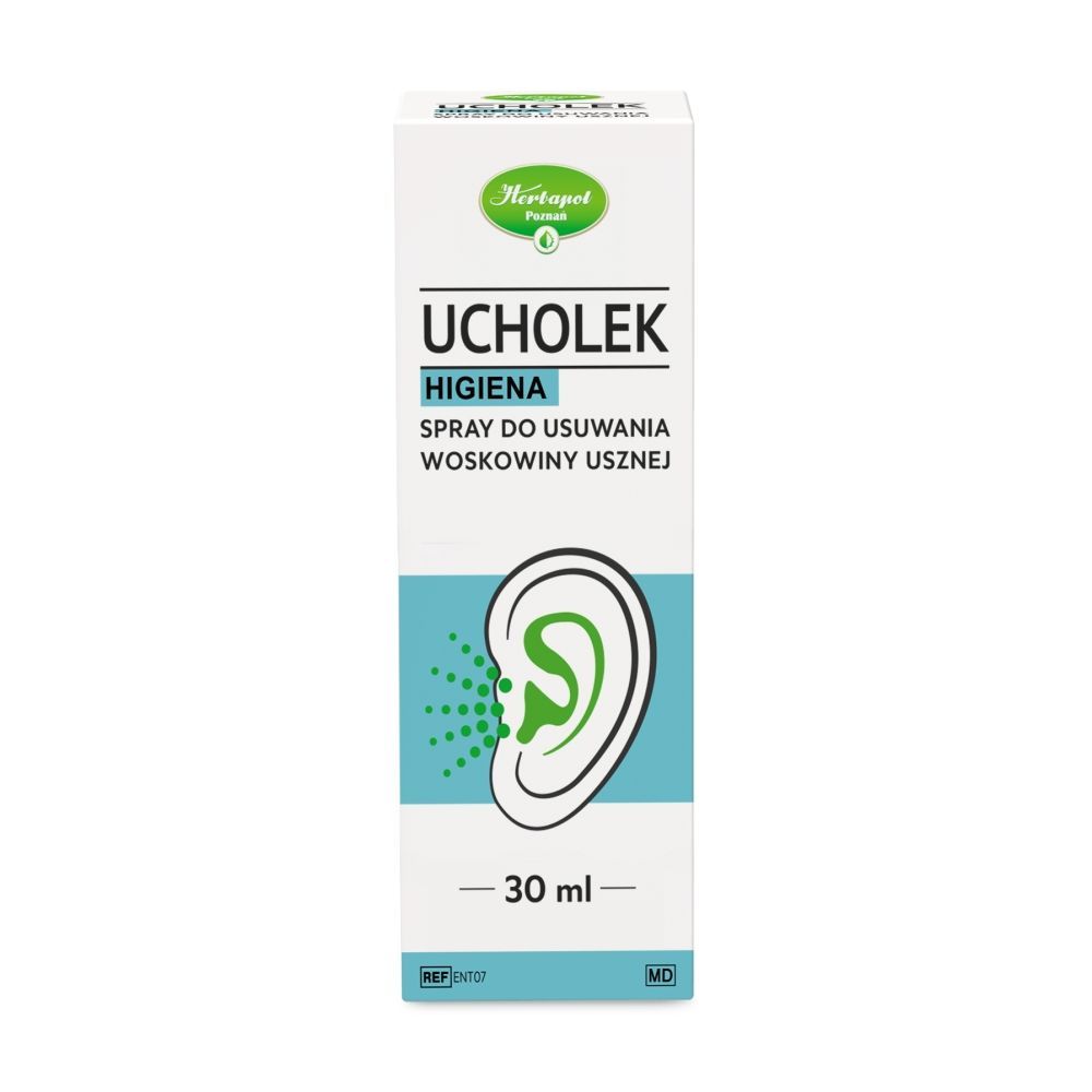 Ucholek Higiena, spray, do usuwania woskowiny usznej, 30 ml