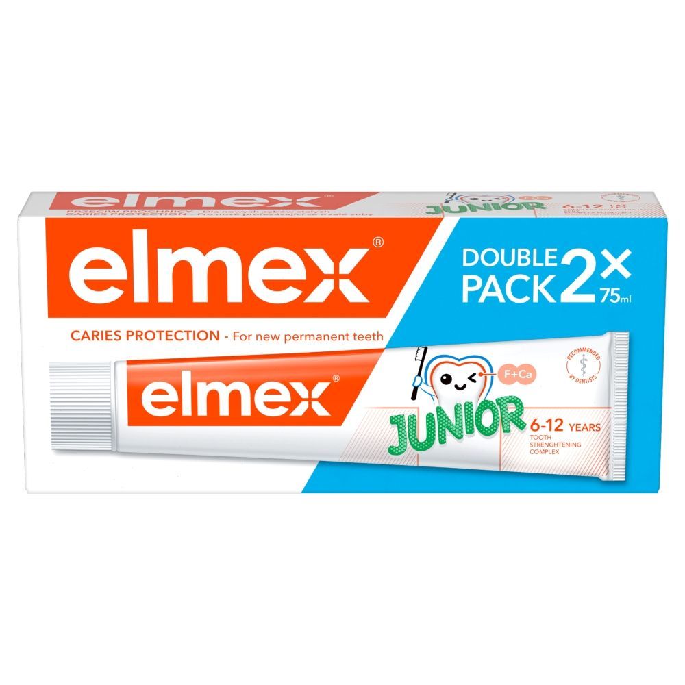 Elmex, pasta do zęb&oacute;w, Junior, 75 ml x2op,PROM,973/25