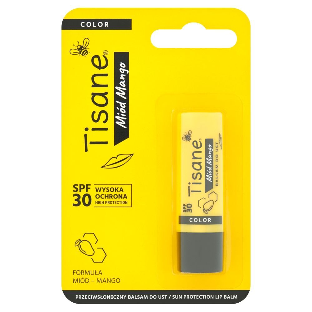 Tisane Color Mi&oacute;d Mango,balsam, d/ust,p/słonecz.,SPF30,5,1g