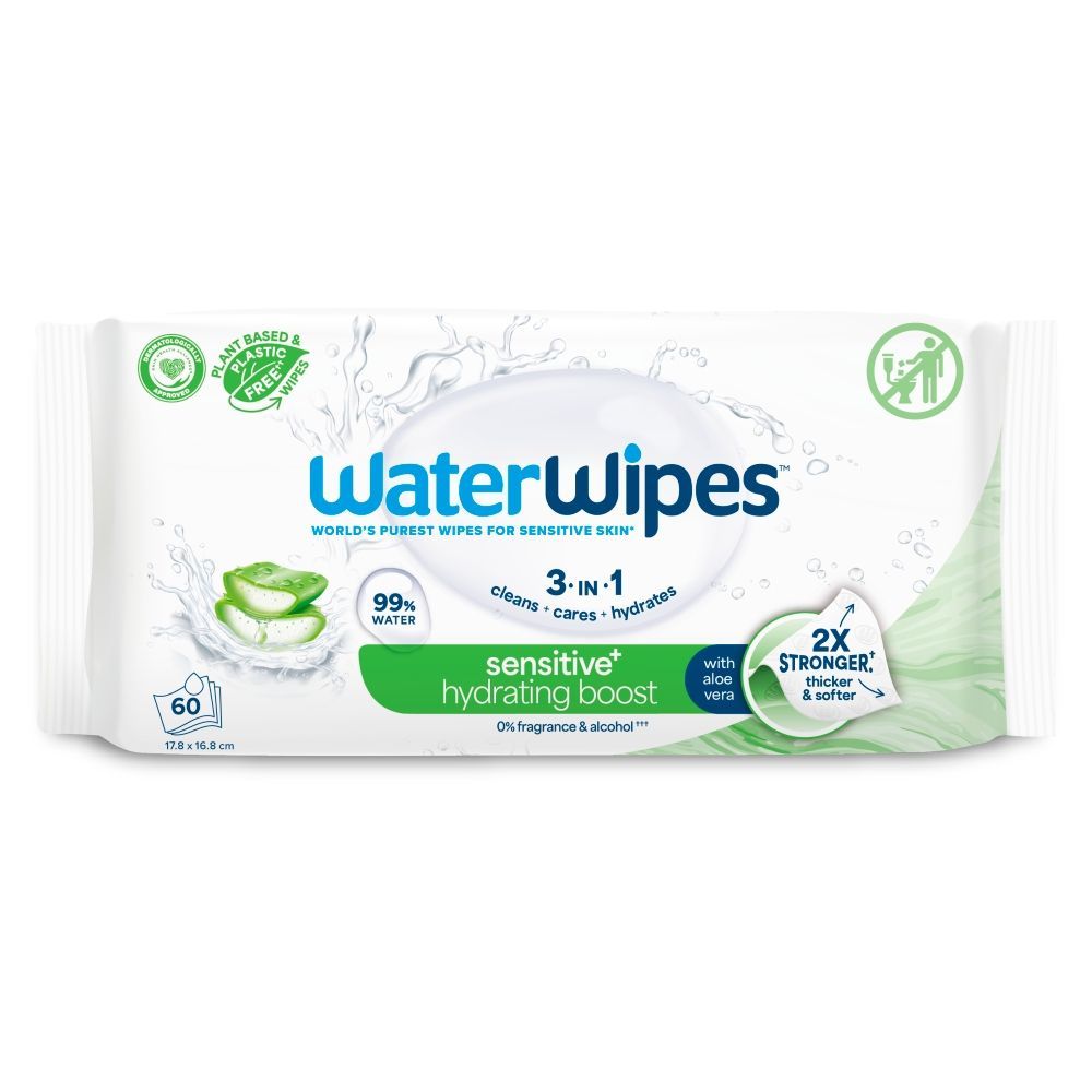 WaterWipes, chust.,nawil?.dla dzieci z ekstr.z aloesu,60szt
