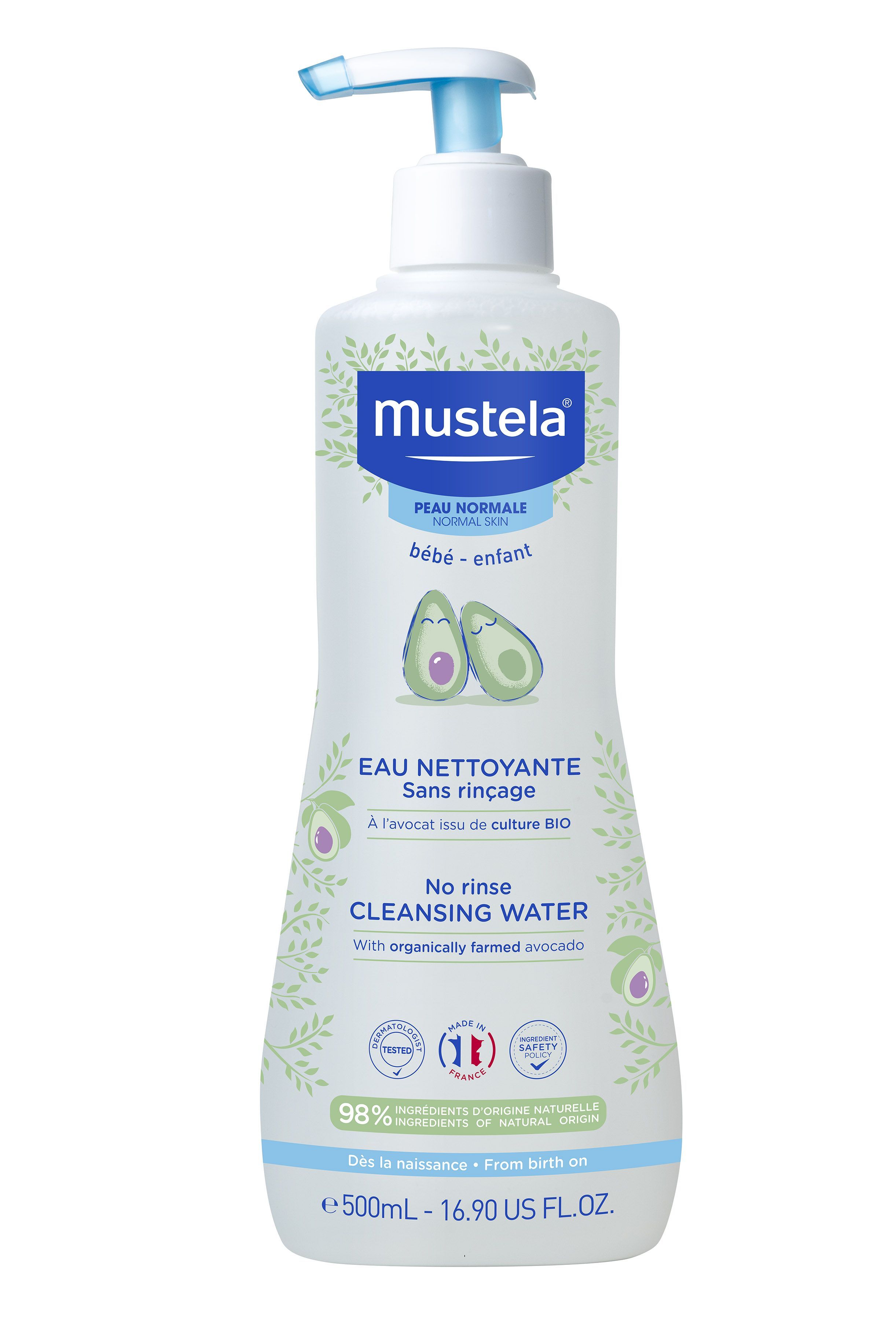 Mustela Bebe-Enfant, Woda oczyszczająca bez spłukiwania, 500ml
