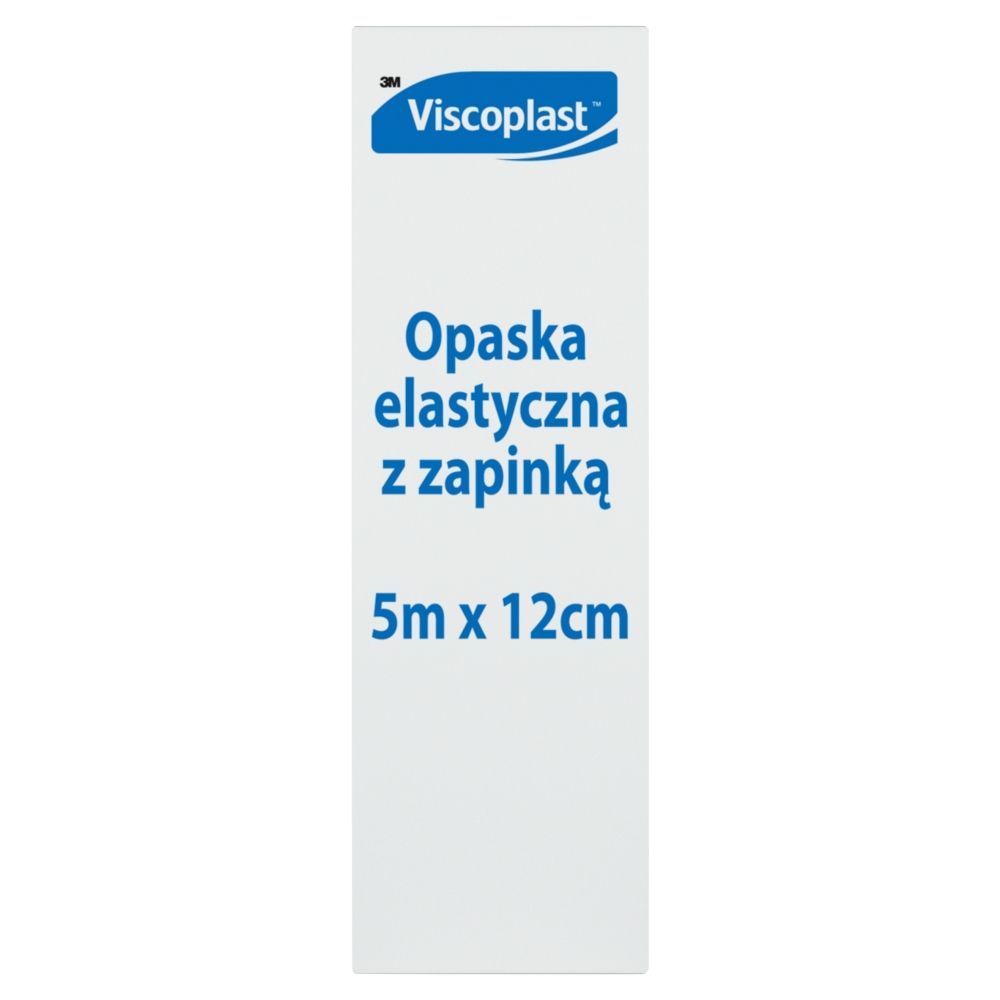 Viscoplast, opaska elastyczna z zapinką, 5 m x 12 cm, 1 szt.