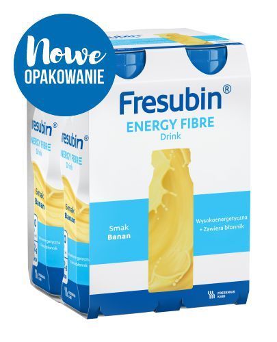 Fresubin Energy Fibre Drink,o sm.bananowym, 200 ml, 4 butel.