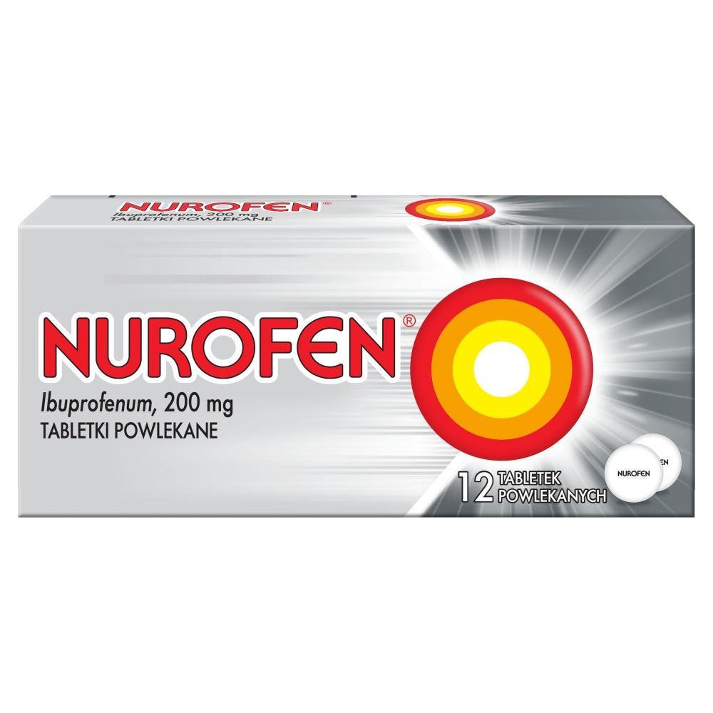 Nurofen, 200 mg, tabletki powlekane, 12 szt.