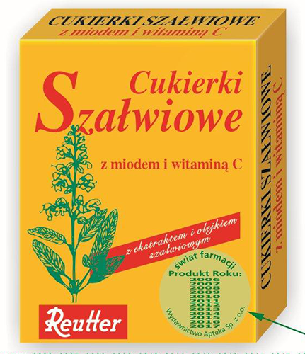 Cukierki, szalwiowe z miodem i wit.C,(Reutter), 50 g