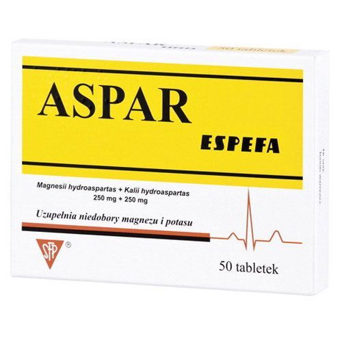 ASPAR ESPEFA PREMIUM, 250 mg + 250 mg, tabletki, 50 sztuk