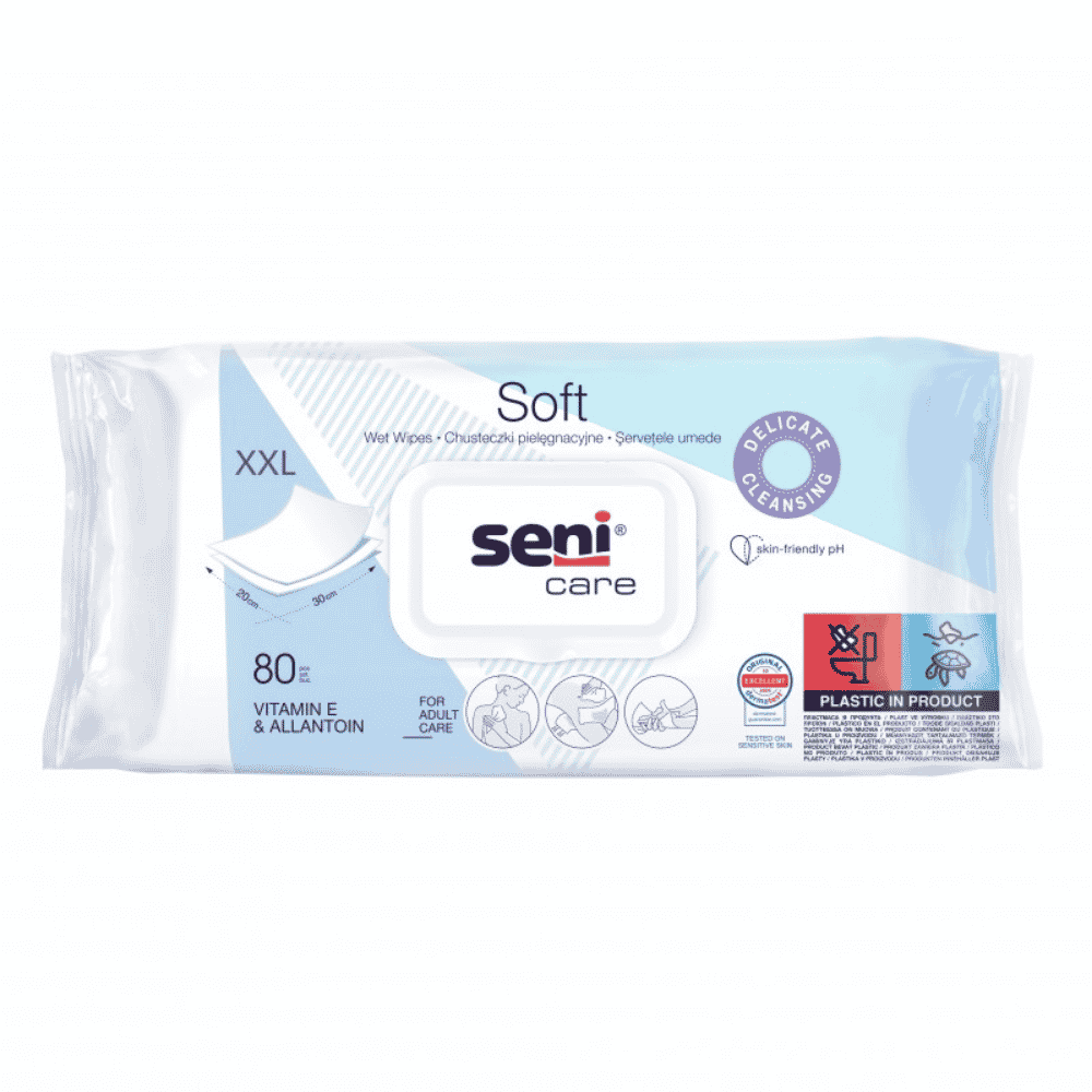 Seni Care Soft, chusteczki, pielęgnacyjne, 80 szt