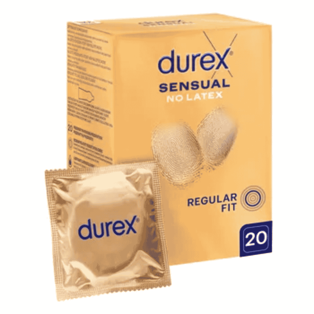 Durex Sensual No Latex, prezer, nielateks.,20 szt
