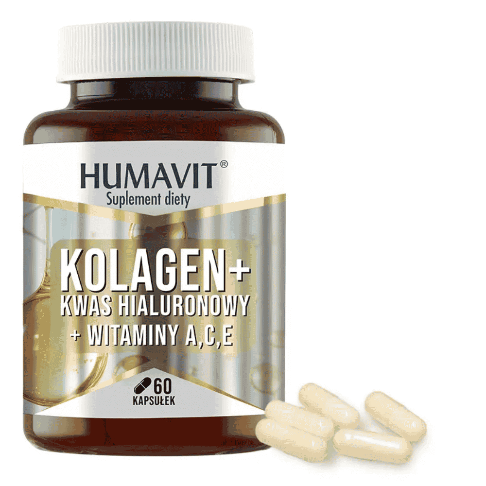 Humavit Kolagen+Kwas hialuronowy+Witam.A,C,E,kapsułki twarde,60szt