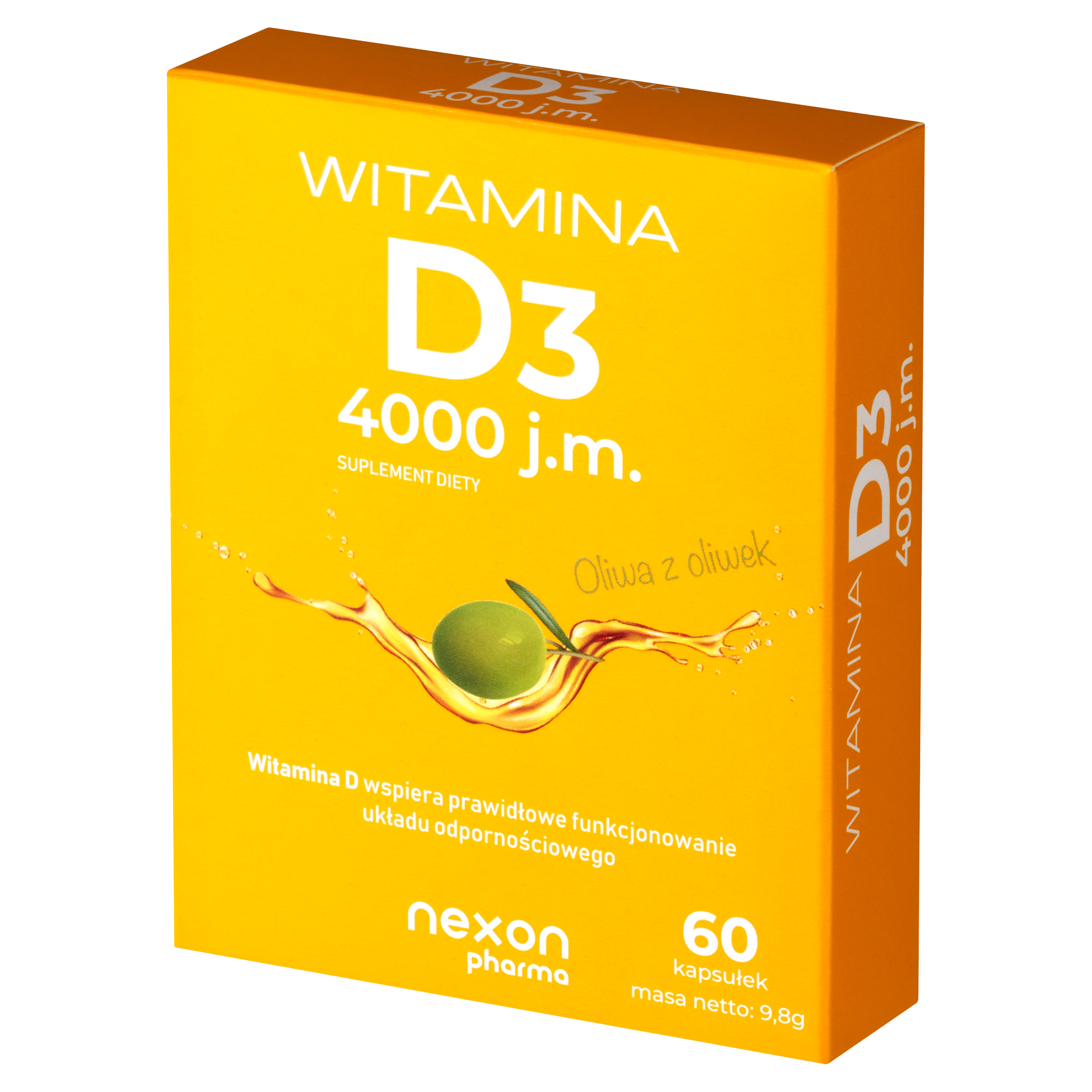 Witamina D3 4000 j.m., kapsułki, 60 szt.