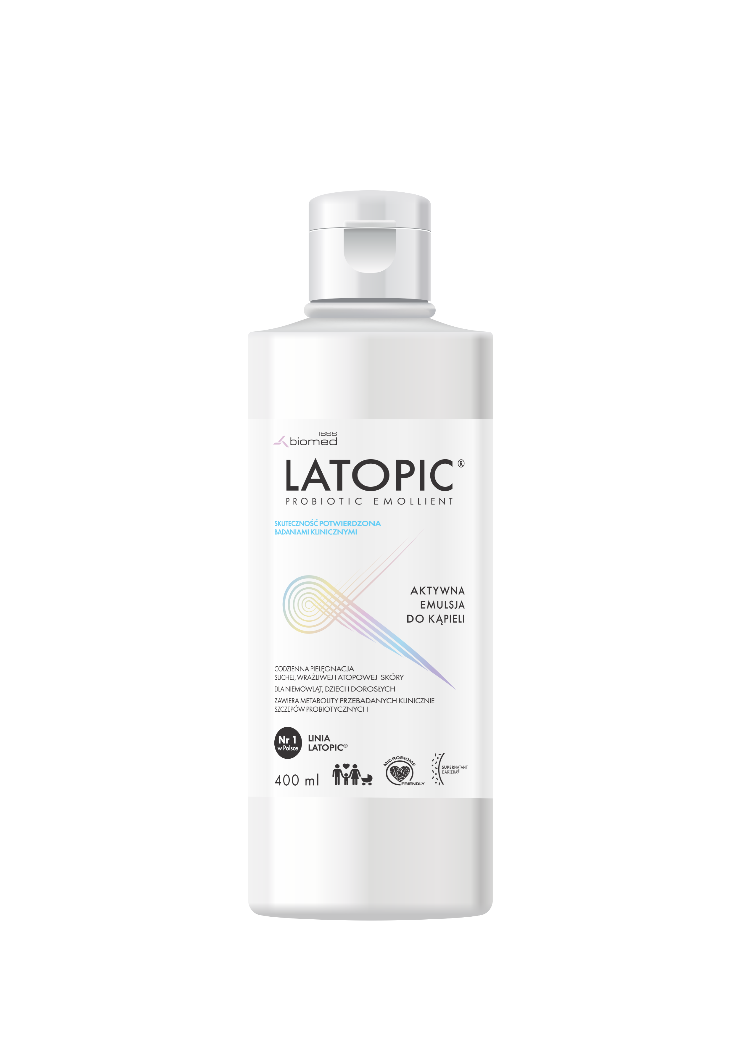 Latopic, aktywna emulsja do kąpieli, 400 ml