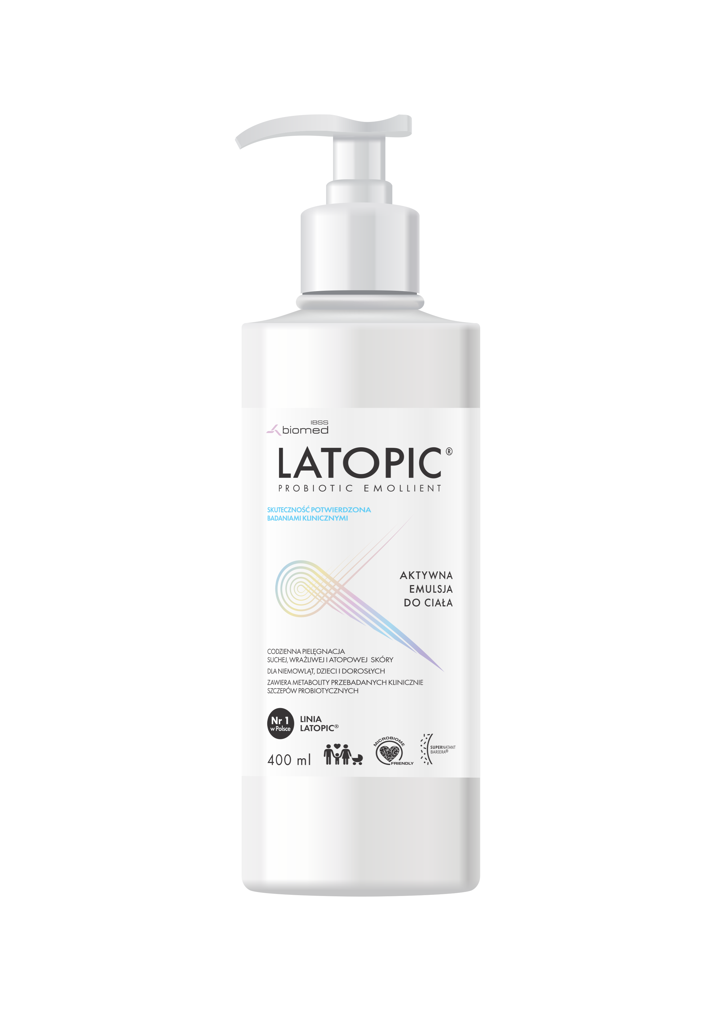Latopic, aktywna emulsja do ciała, 400 ml