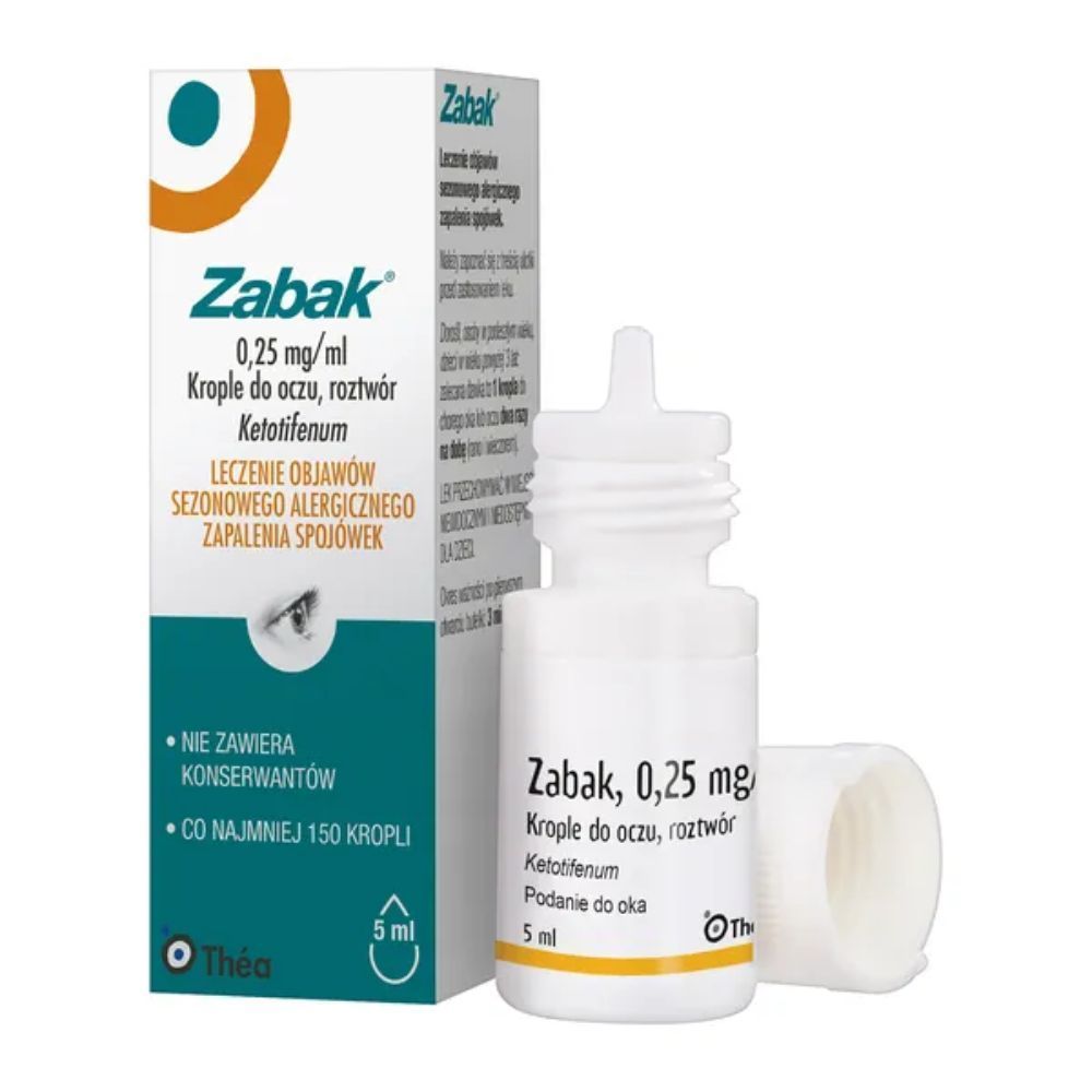 Zabak, 0,25 mg/ml, krople do oczu,(i.r&oacute;w),PhP,Fran, 5 ml