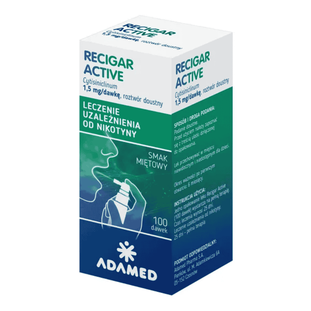 Recigar Active, 1,5 mg/dawk?, roztw.doust.,100 dawek (1poj.)