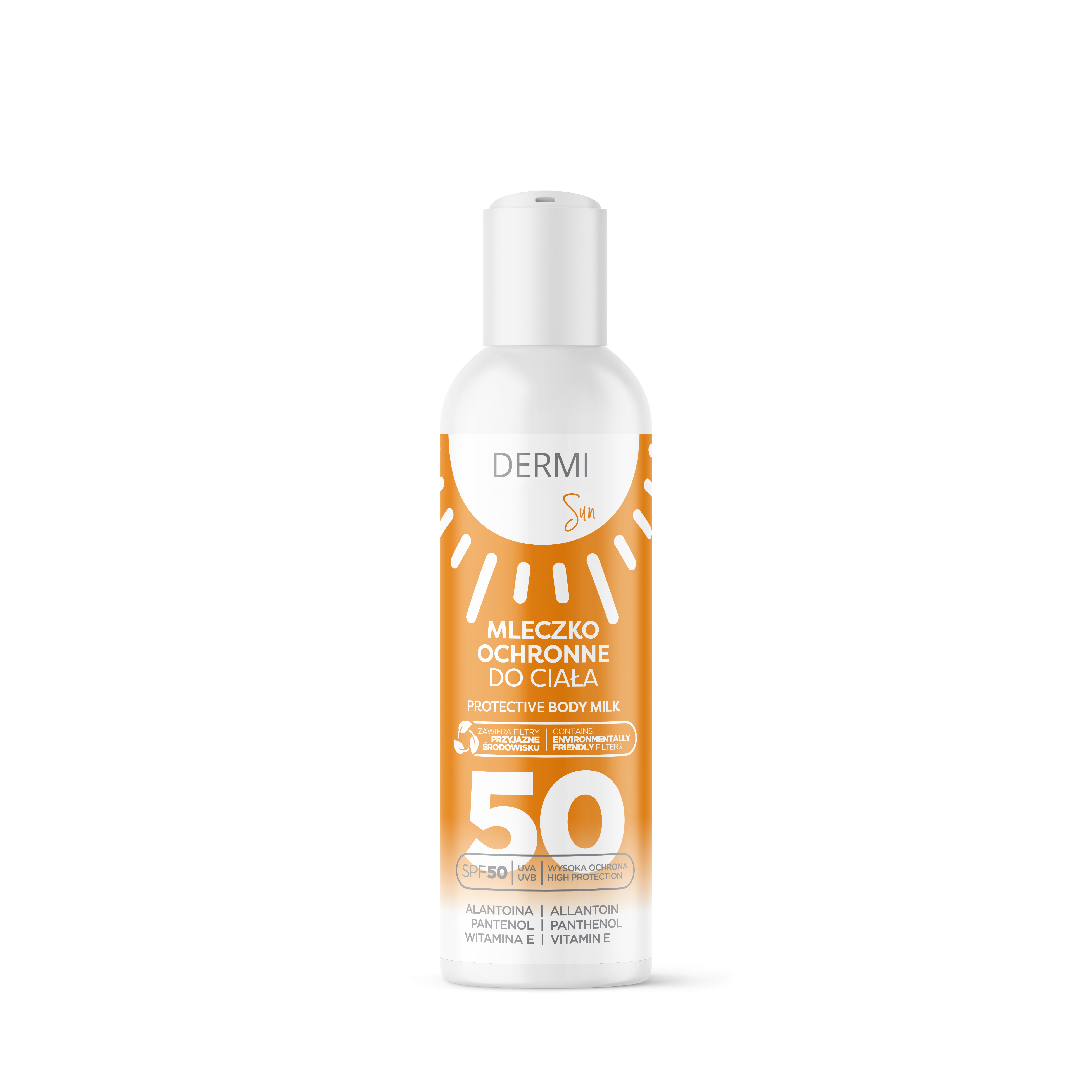 DERMI Sun Mleczko ochronne do ciała SPF 50, 150 ml