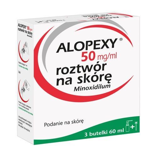 Alopexy, 5 %, roztw&oacute;r na sk&oacute;rę, 60 ml x 3 butelki PET