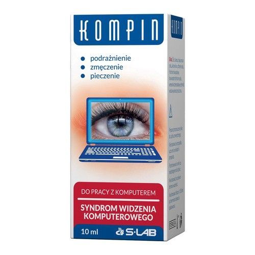 Kompin, krople do oczu, do pracy z komputerem, 10 ml