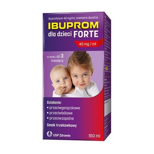 Ibuprom dla dzieci Forte, 40 mg/ml, zawiesina doustna
