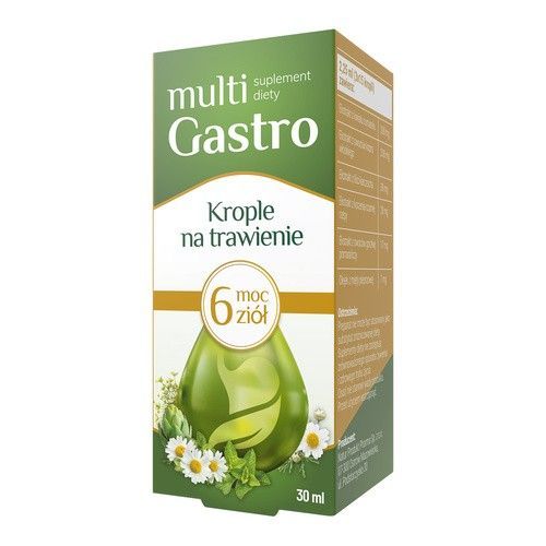 Multi Gastro, krople, na trawienie, 30 ml