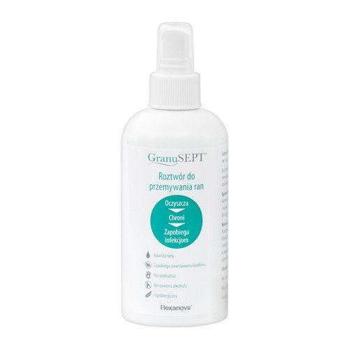 GranuSEPT, roztw&oacute;r do przemywania ran, 250 ml