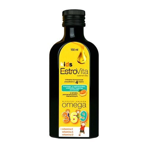 EstroVita Kids, płyn o smaku pomarańczowo-bananowym, 150 ml