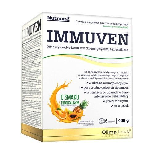 Olimp Nutramil Immuven, proszek o smaku tropikalnym, 6 x 78 g